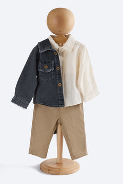 Denim Ceket 3'lü Takım