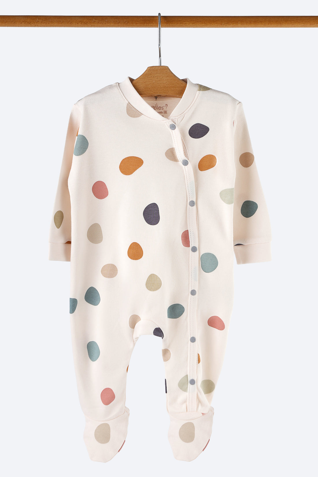 Renkli Puantiye Desenli Tulum Takım