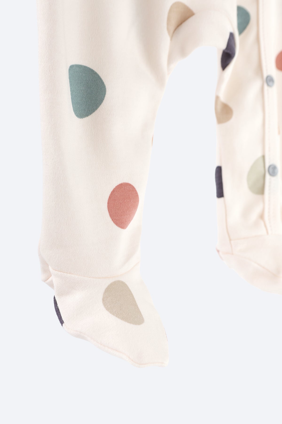 Renkli Puantiye Desenli Tulum Takım