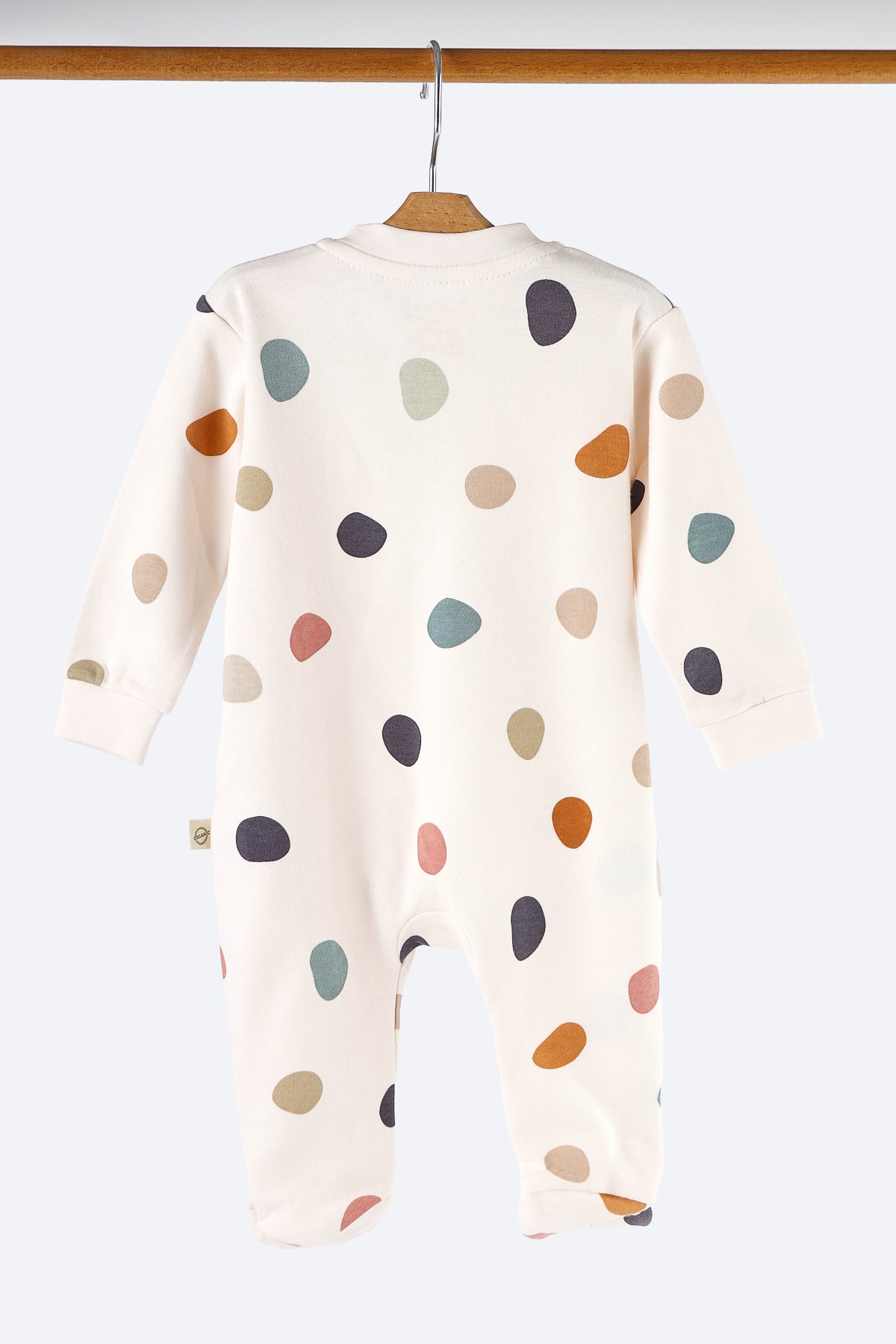 Renkli Puantiye Desenli Tulum Takım