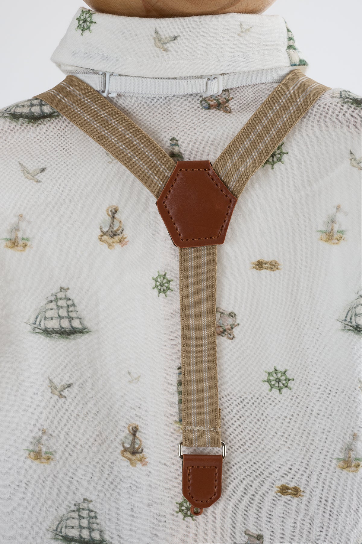 Yeşil Yelkenli Desenli 4'lü Salopet Takım