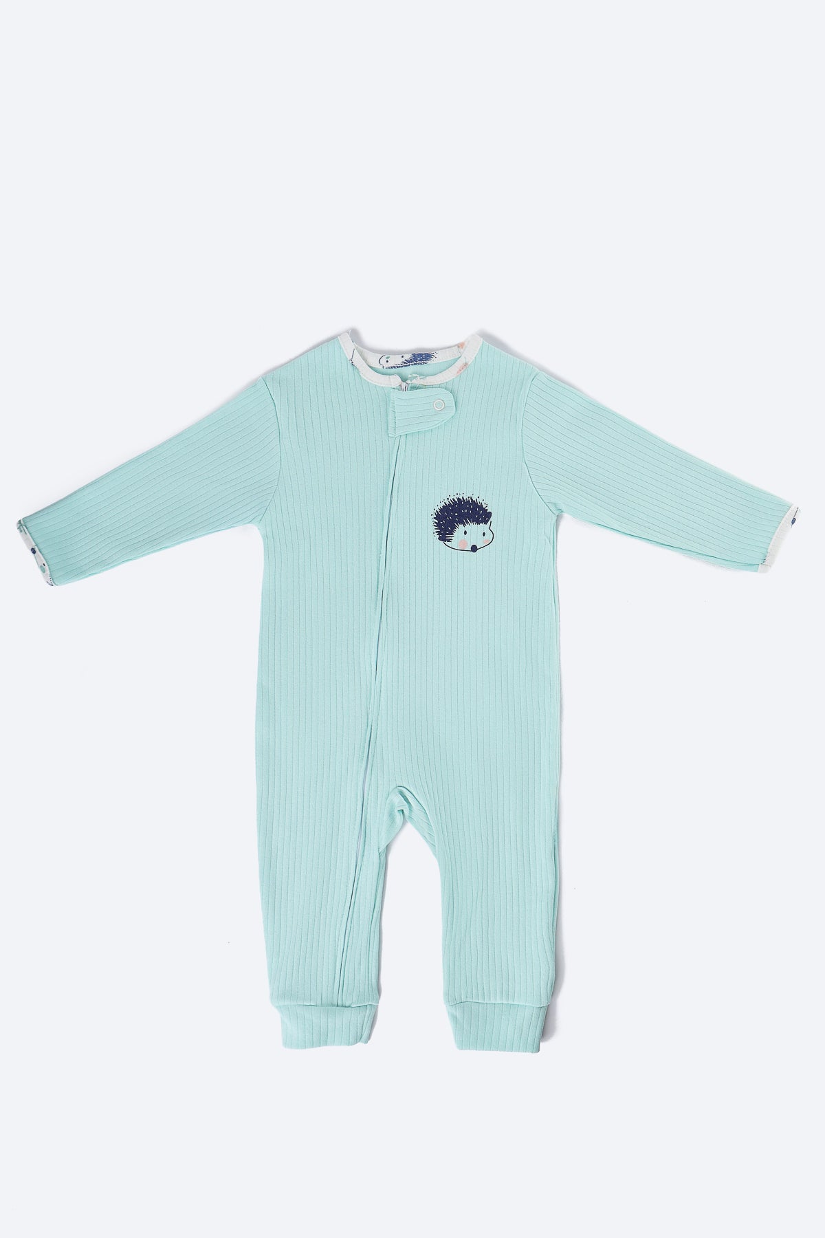 Kirpi Desenli Üçlü Tulum Takım