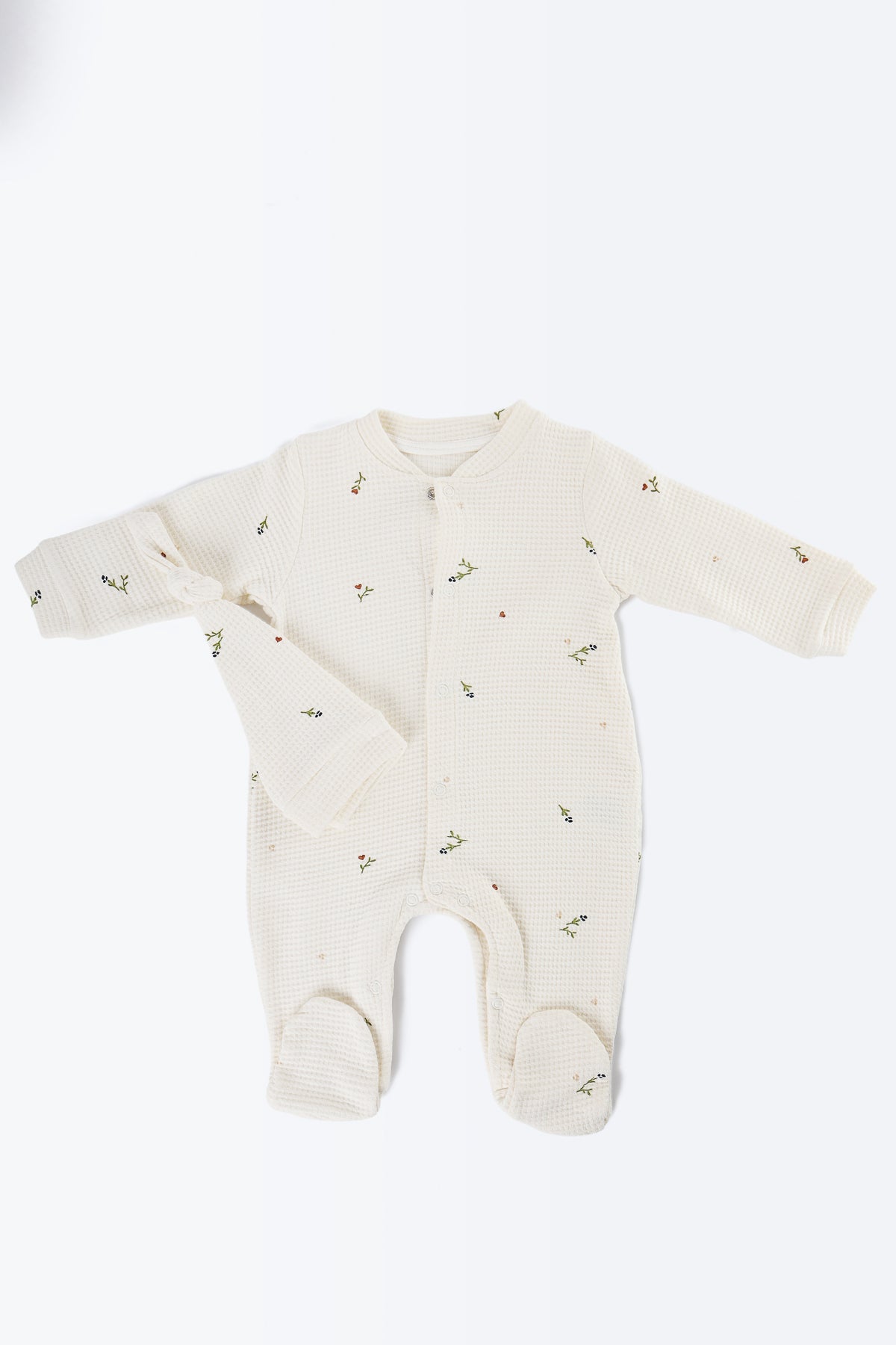 Minik Çiçek Desenli Tulum