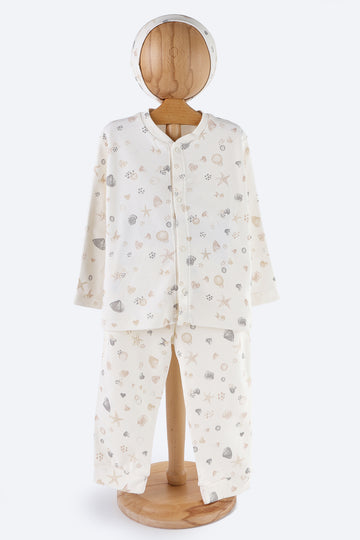 Deniz Yıldızı Desenli Pijama Takımı