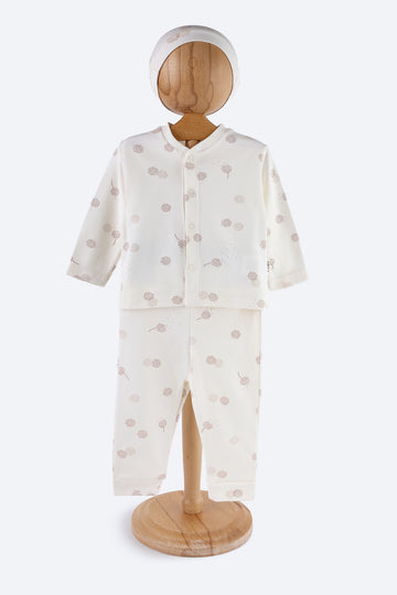 Çiçek Desenli Pijama Takımı