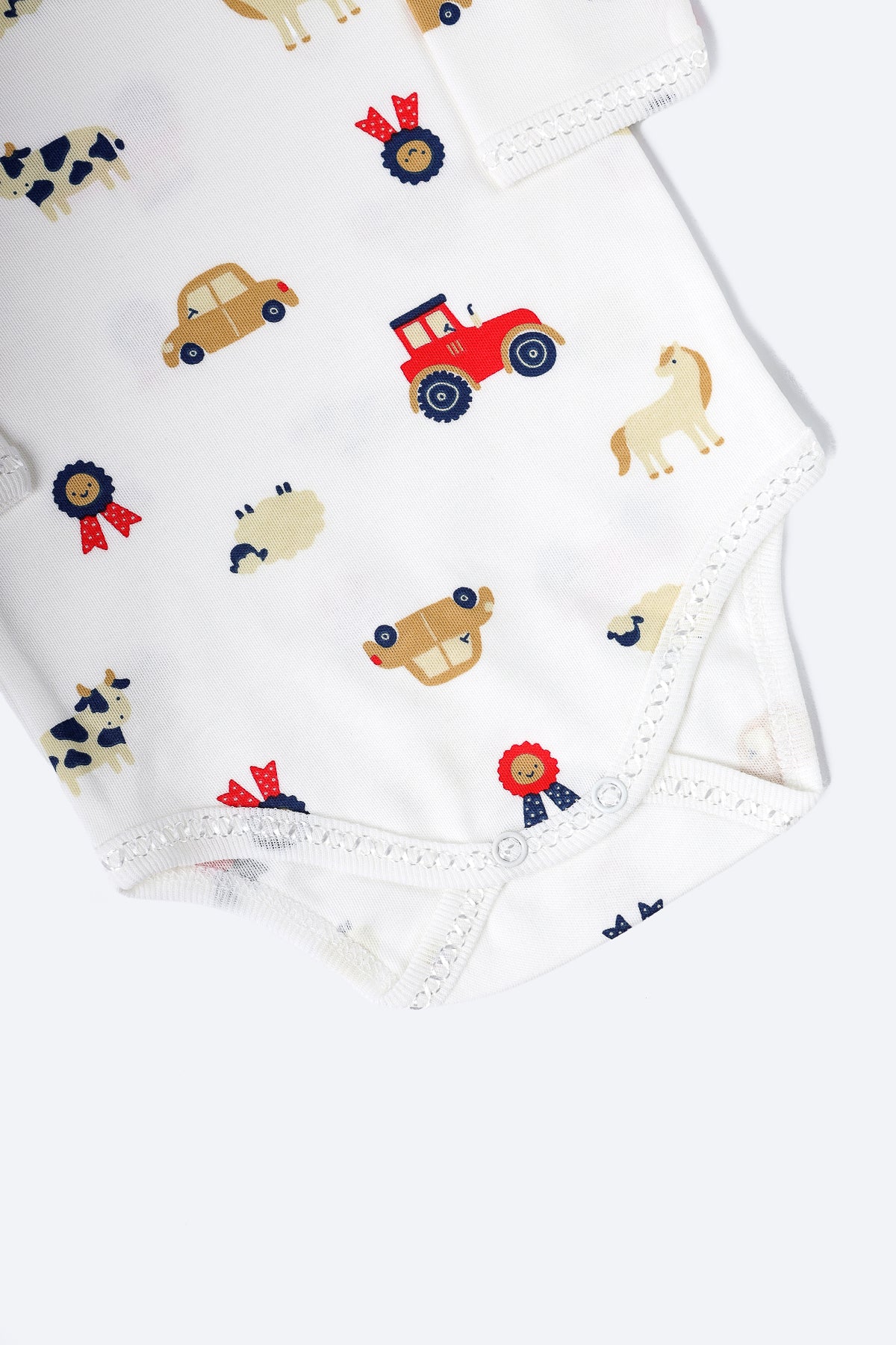 Çiftlik Desenli Body