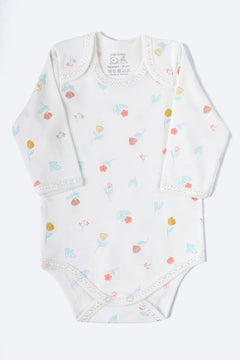 SOFT ÇİÇEK DESENLİ UZUN KOLLU BODY