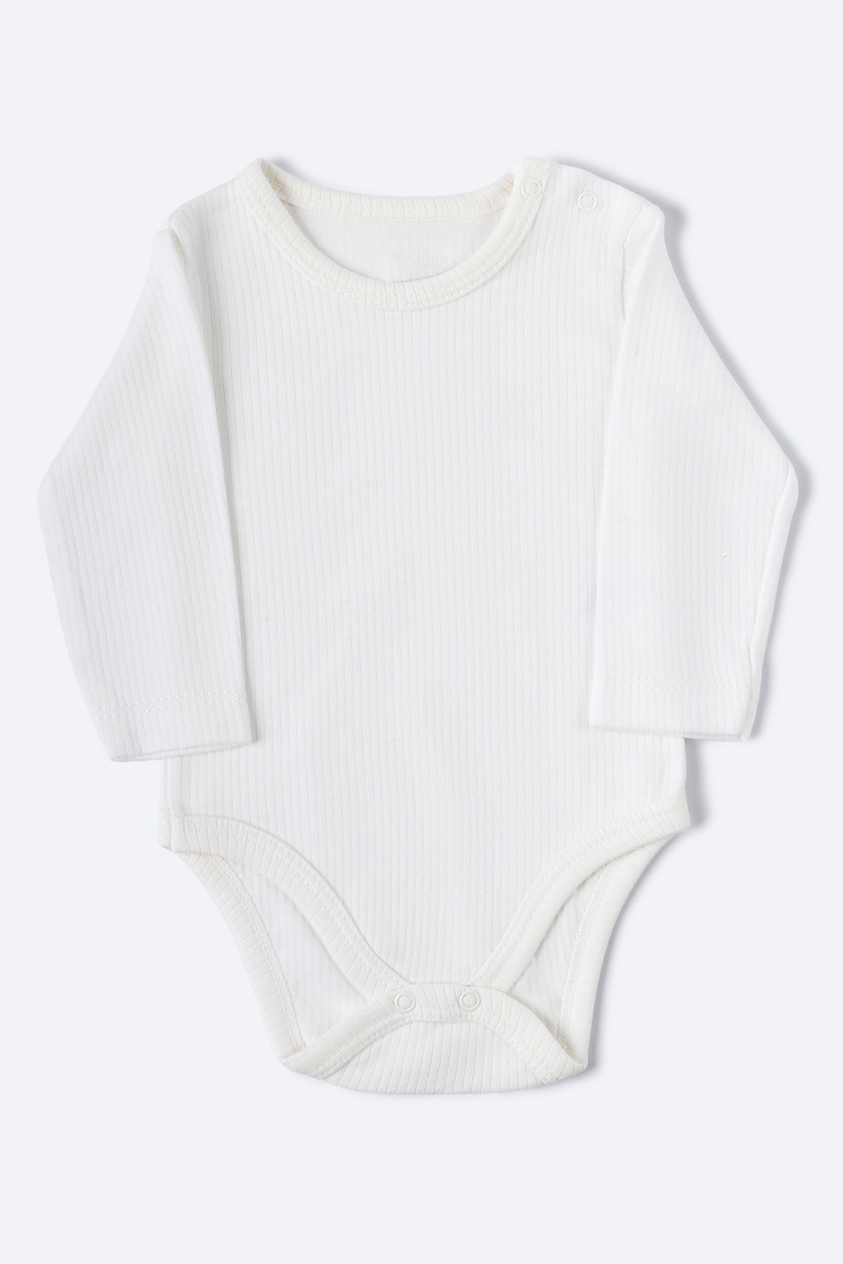 Beyaz Renkli Uzun Kollu Body