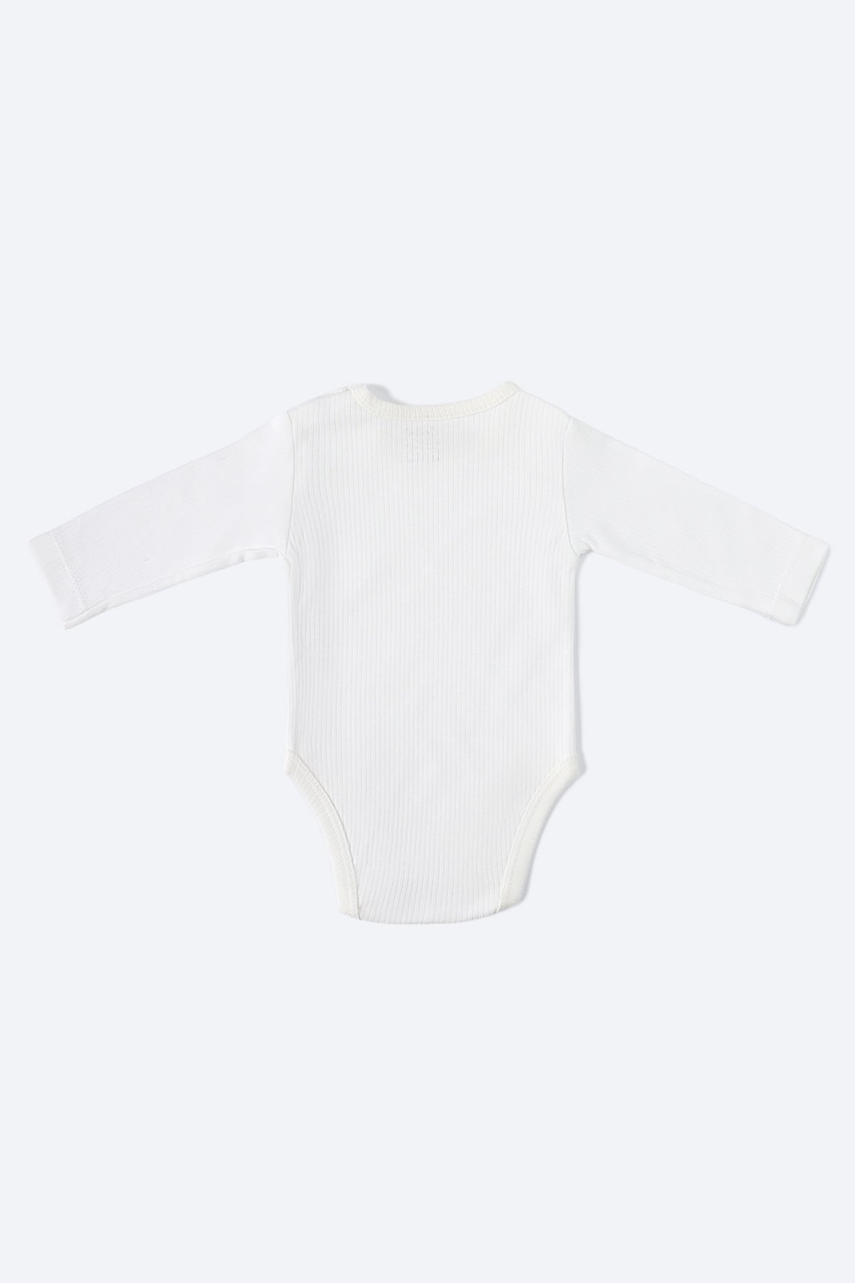 Beyaz Renkli Uzun Kollu Body