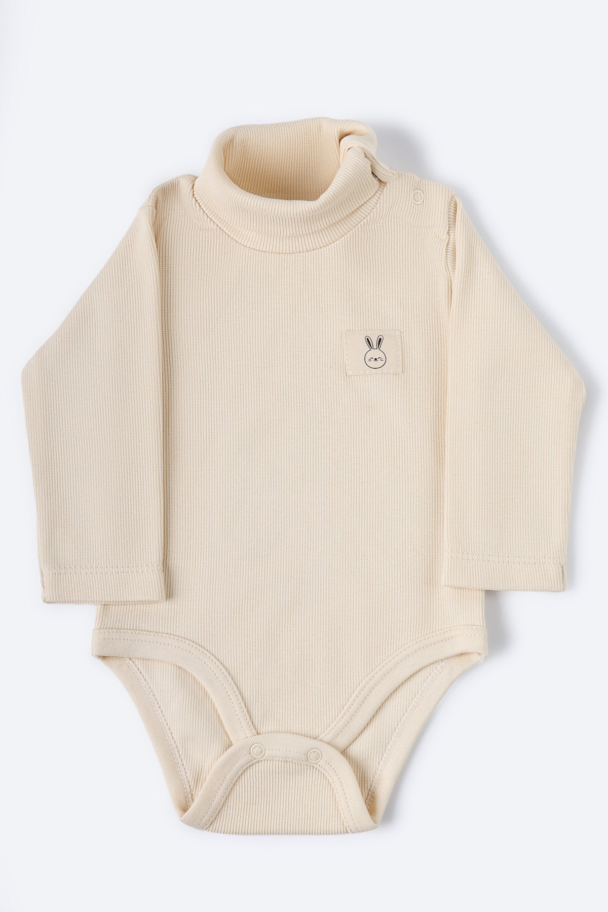 Tavşan Desenli Boğazlı Body