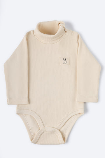 Tavşan Desenli Boğazlı Body