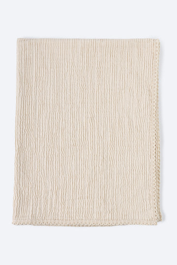 Sütlü Kahverengi Müslin Örtü