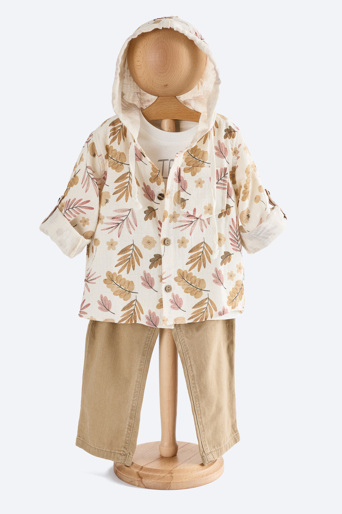 Bohem Keten Gömlek Erkek Çocuk 3'lü Takım