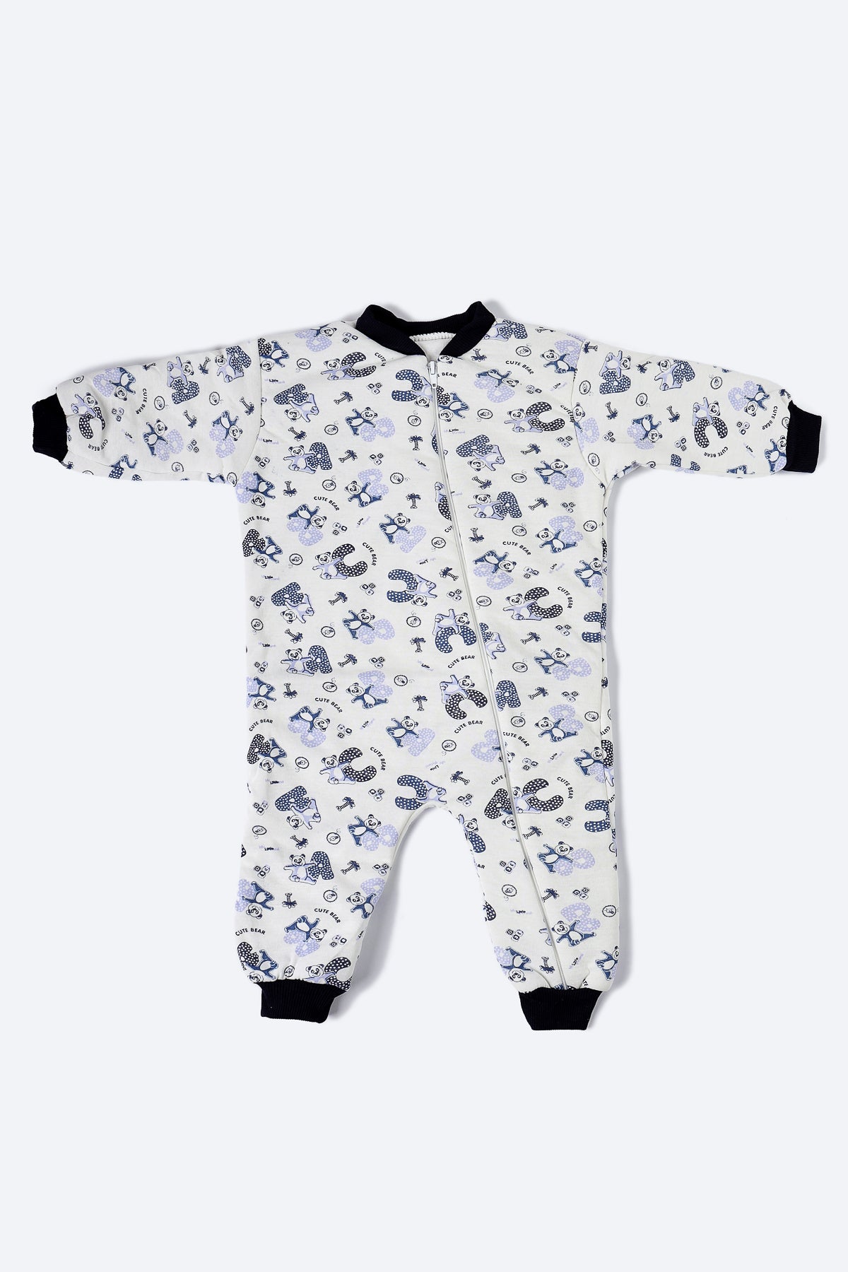 Mavi Alfabe Desenli Uyku Tulumu