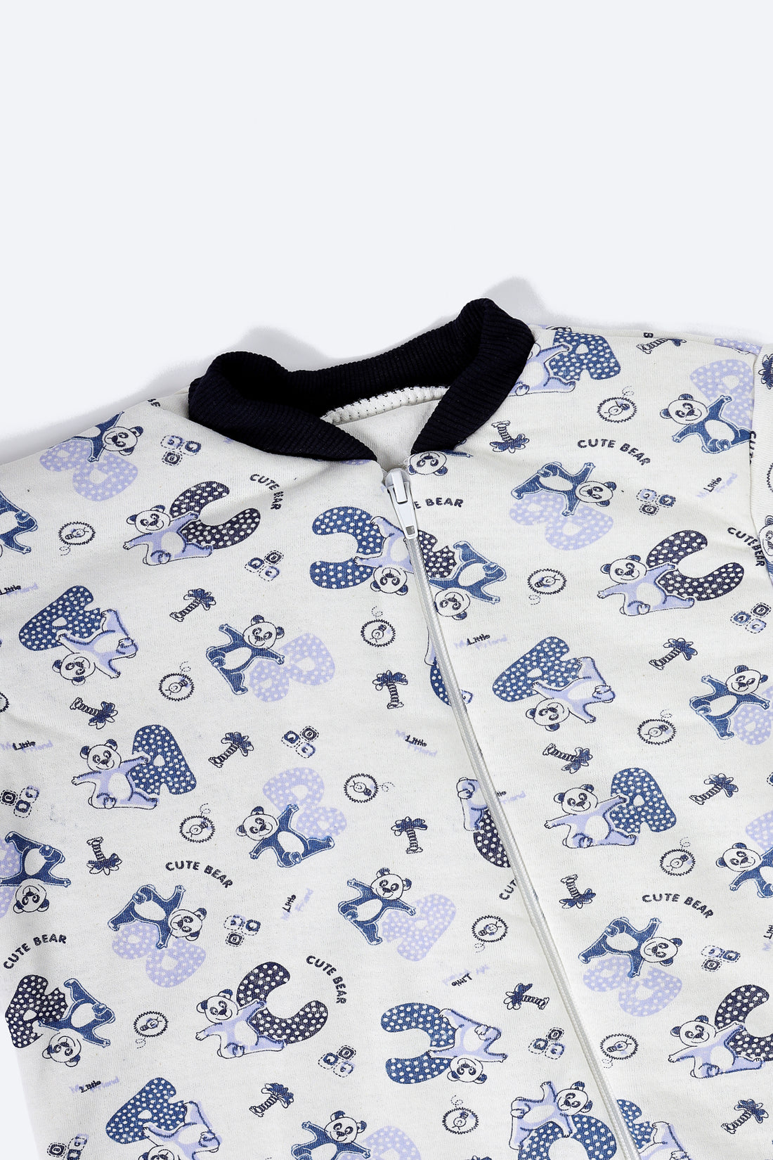 Mavi Alfabe Desenli Uyku Tulumu