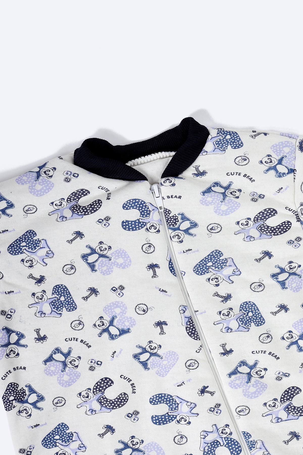 Mavi Alfabe Desenli Uyku Tulumu