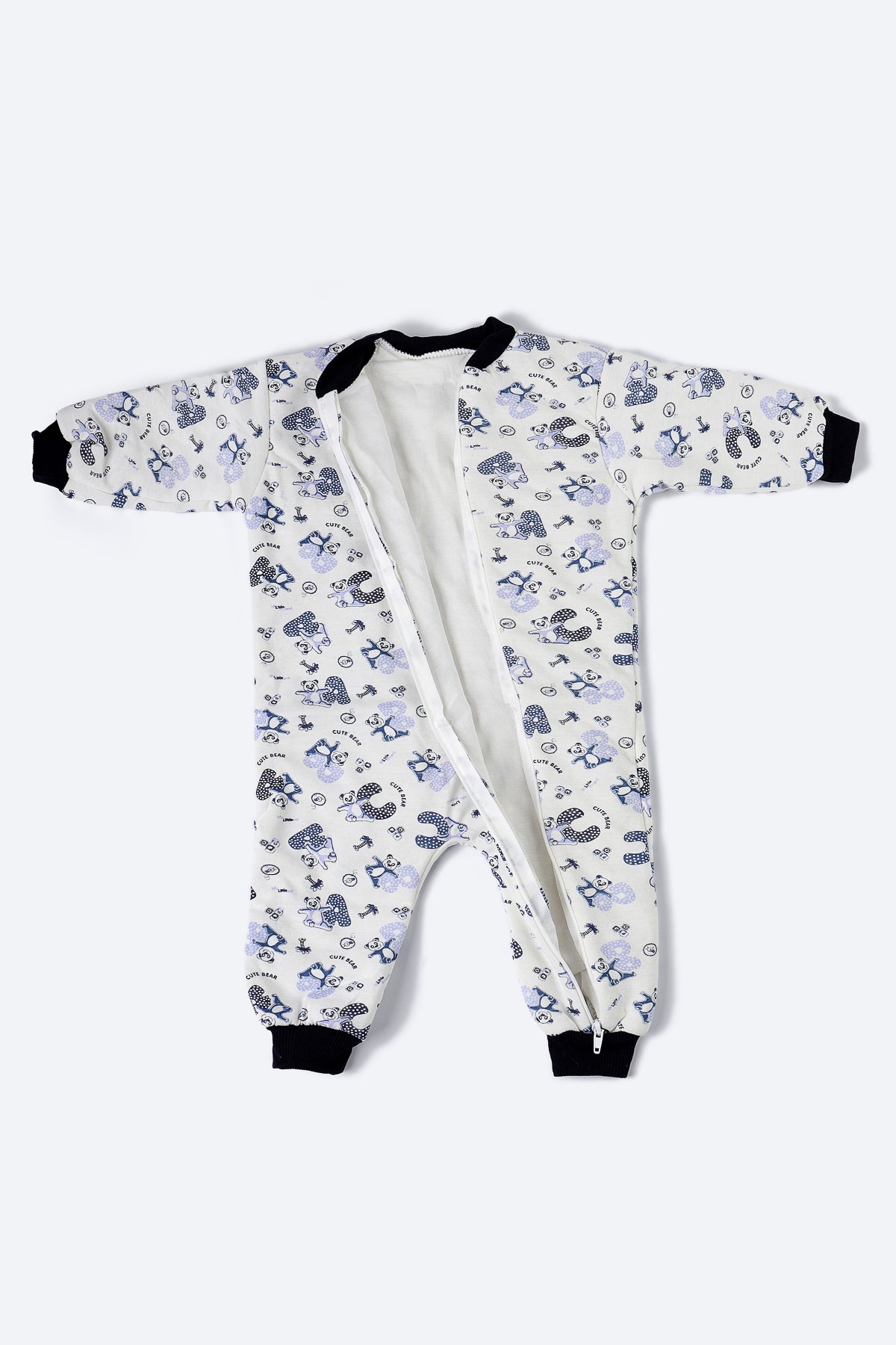 Mavi Alfabe Desenli Uyku Tulumu