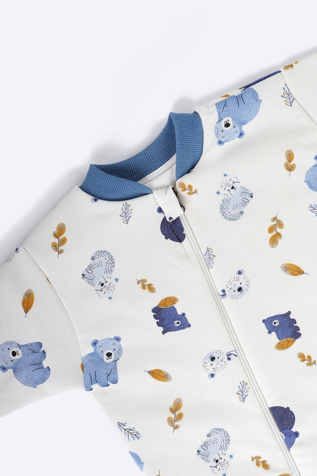 Mavi Ayıcık Desenli Uyku Tulumu