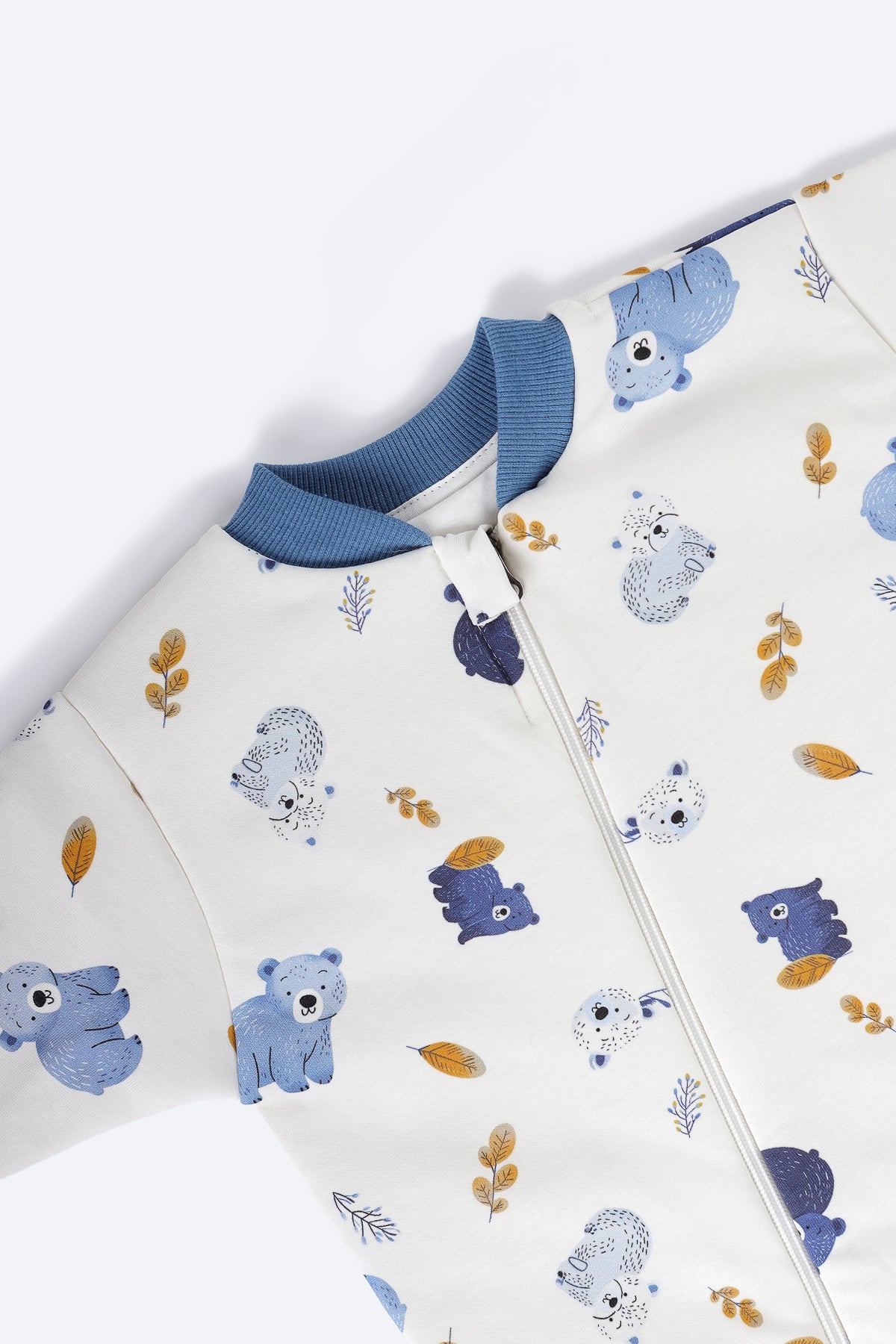 Mavi Ayıcık Desenli Uyku Tulumu