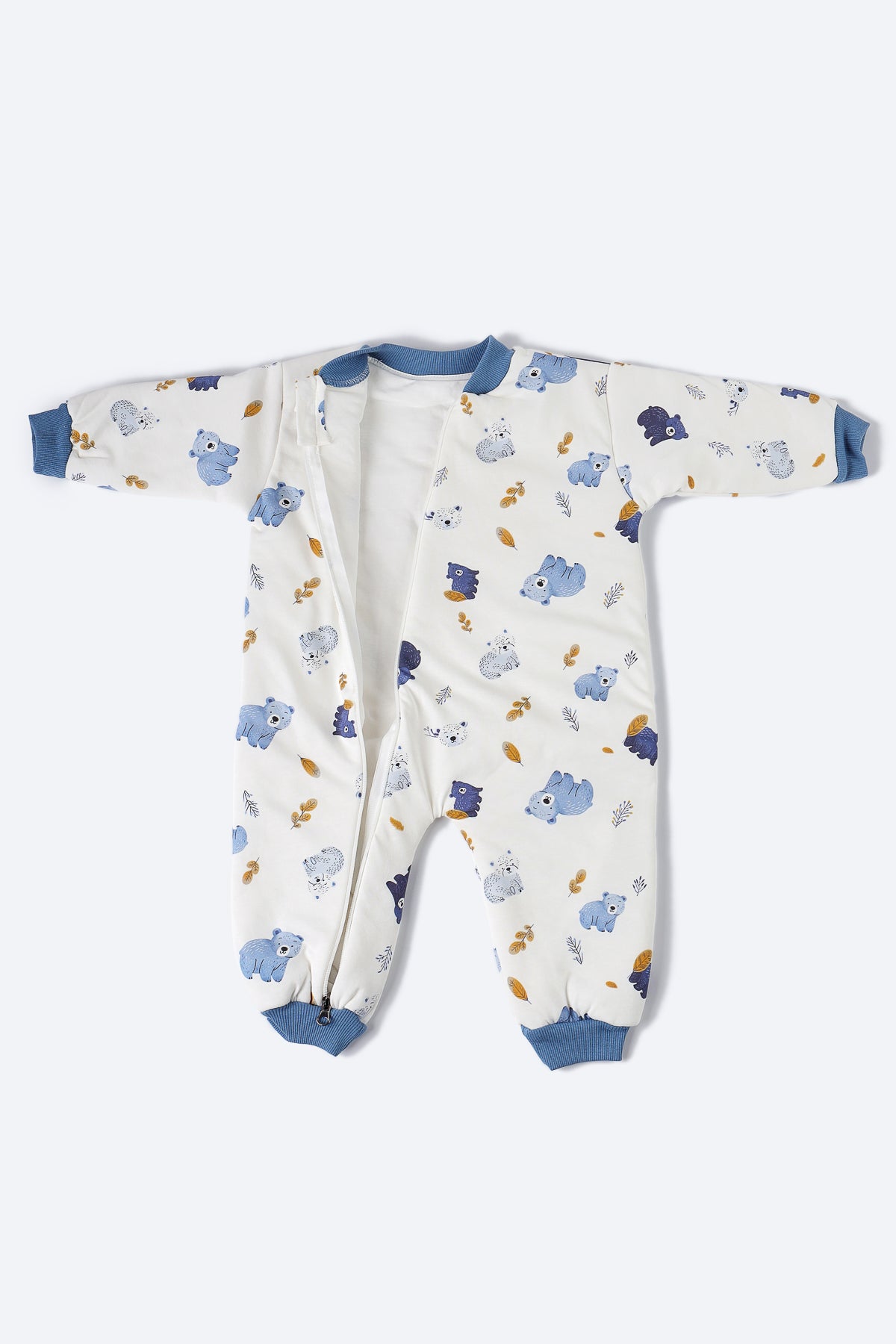 Mavi Ayıcık Desenli Uyku Tulumu