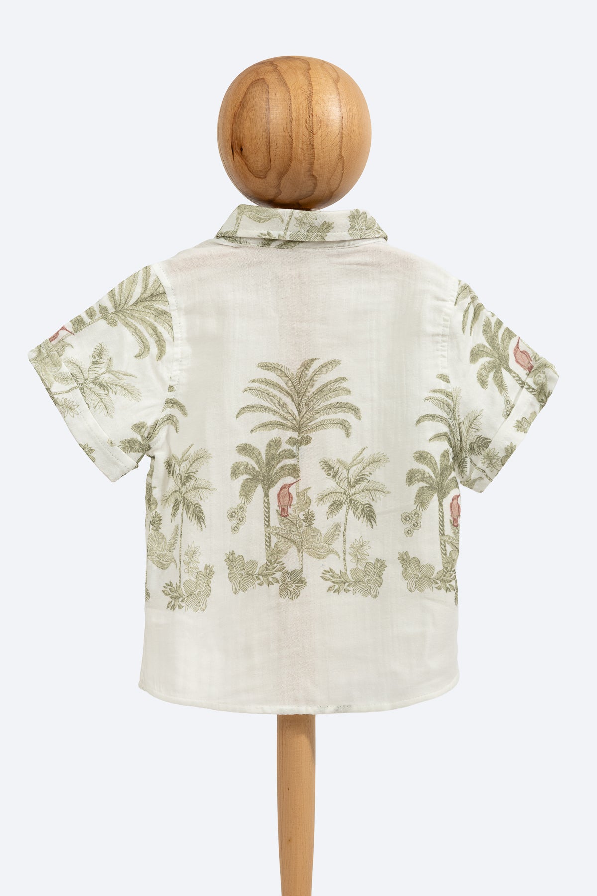 PALM GREEN ERKEK ÇOCUK ŞORT GÖMLEK PAMUKLU TAKIM